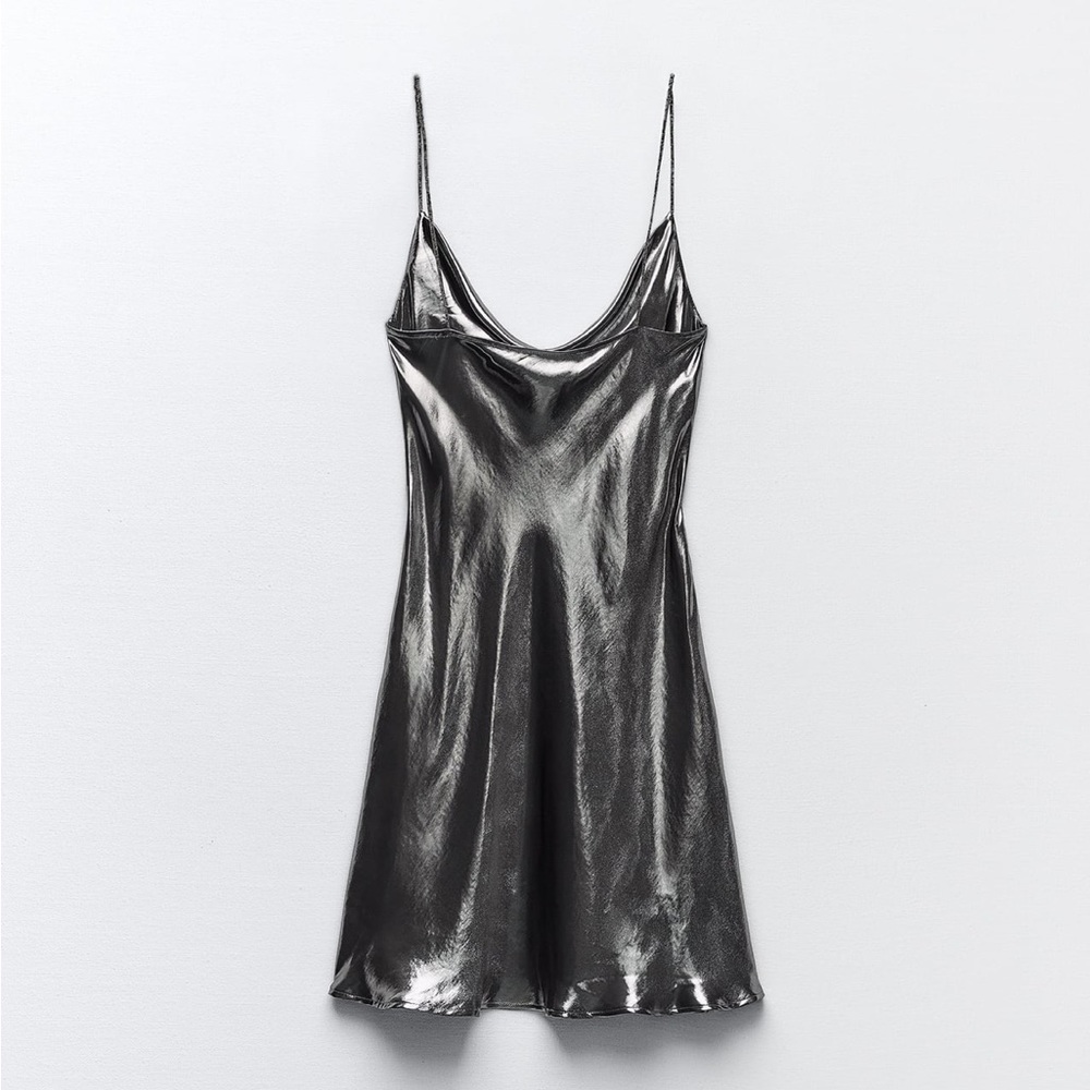 Zara foil dress